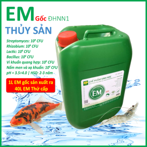 Chế phẩm EM gốc THỦY SẢN. Xử lý nước ao hồ nuôi Cá Tôm. Diệt vi sinh gây hại. Ức chế tảo lam khử khí độc. HSD 2 năm