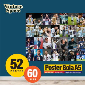 Poster Dinding A5 messi/poster messi/poster cr7/ poster bola