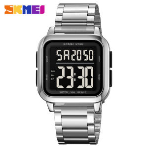 Jam Tangan Pria Digital SKMEI 2133 Silver Water Resistant 30M
