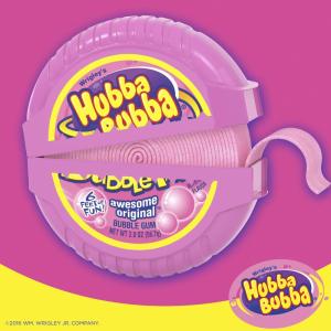 HUBBA BUBBA Bubble Gum Tape - Original Chewing Gum Bulk Pack 2 oz Pack of 6 Candy Bulk