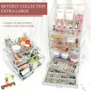 HOMMBAY LIVING Makeup Organizer Cosmetic Storage Box Jewellery Jewelry Necklace Earring Skincare Organiser Christmas Gift - BEVERLY 1