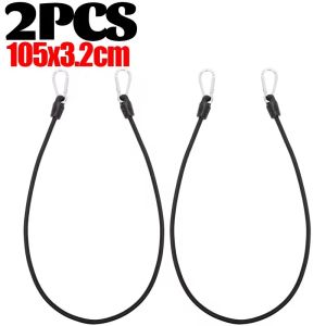 4PCS Motorcycle Luggage Strap Adjustable High Elastic Rubber Rope Aluminum Alloy Hooks for Bike Helmet Cargo Securing Accessories