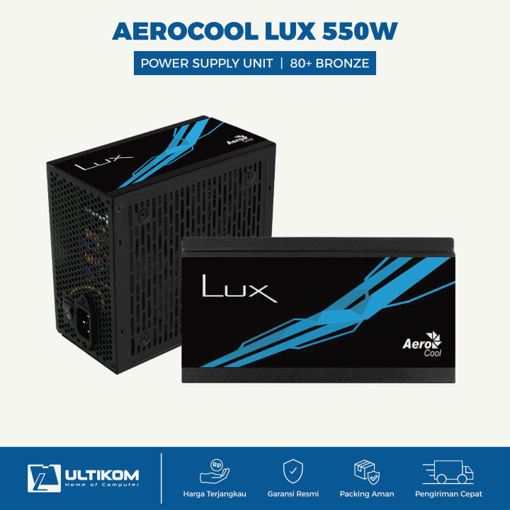 Power Supply AEROCOOL LUX 550W 80+ BRONZE | Lazada Indonesia