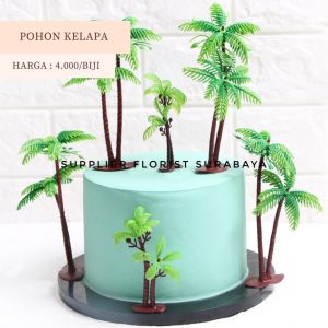 [1 BIJI] MINIATUR POHON KELAPA PLASTIK KECIL HIASAN KUE TART DECORATION DEKORASI KUE ULANG TAHUN ANAK KEBUN BINATANG RUMPUT COCONUT TREE UNTUK MAKET DIORAMA AQUASCAPE MINI HIASAN AUQARIUM TOPPER TANAMAN SINTETIS PALM TREE