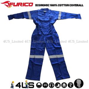 Furico Economic 100% Cotton Coverall | Reflective Coverall | Work Coverall | SIRIM & DOSH