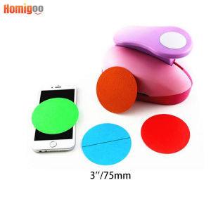 Homigoo 3 นิ้ววงกลมหมัด 75 มิลลิเมตร DIY หัตถกรรมหลุมเจาะสำหรับสมุดเจาะ EVA ชงเด็ก S crapbook กระดาษตัดลายนูนคมชัด