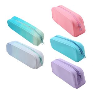 Silicone Pencil Case Water Resistant Pencil Bag Large Pencil Pouches Pen Organiser For School Office Travel Essential