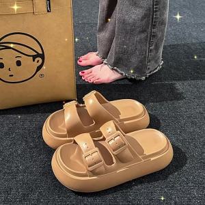 [Free Shipping] WomenS Sandals For Summer And All Seasons Outdoor Dual-Use Closed-Back Thick-Soled Fashionable And Versatile Suitable For Seaside And Beach
