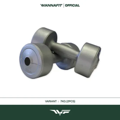 WANNAFIT Dumbbell 7kg Plastik Tanpa Isi | Alat Latihan Beban
