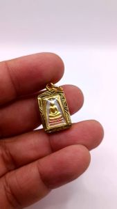 K896 พระสมเด็จ สมเด็จโต หลวงพ่อโต วัดระฆัง พิมพ์เล็ก เนื้อ 3K เลี่ยม กรอบทองไมครอน ขนาดเล็ก 1.5x1 cm. วัตถุมงคล พร้อมส่ง