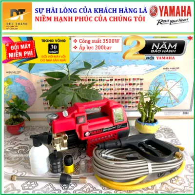 Máy rửa xe máy xịt rửa xe YAMAHA 3500W. BH 24 tháng. màu đỏ.