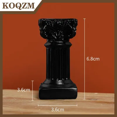 【KOQZM Home Styling】 เสาโรมันเสากรีกรูปปั้นแท่นเชิงเทียนยืนประติมากรรมในร่มบ้านห้องรับประทานอาหารสวนตกแต่งทิวทัศน์