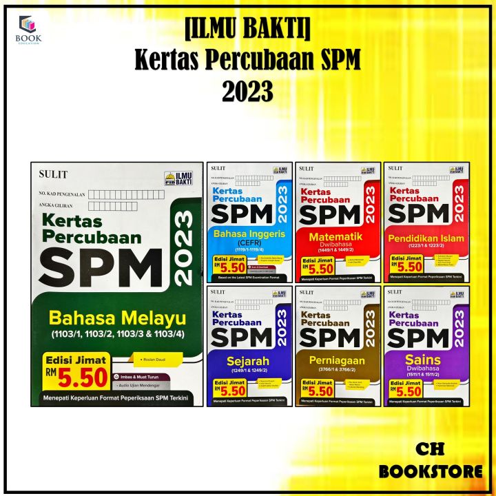 [CH ]ILMU BAKTI: KERTAS PERCUBAAN SPM 2023 | Lazada