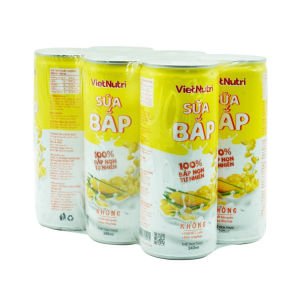 Lốc 6 Lon Sữa Bắp VietNutri 240ml Thành Phần Tự Nhiên Ngon Mát Lạnh