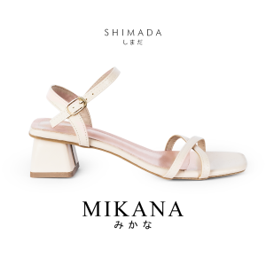 Mikana Shimada Ankle Strap Sandals Heels for women shoes 2 inches strappy mules with strap sandal