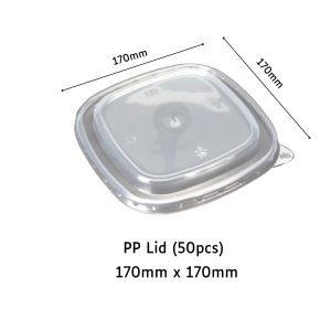 Square Kraft Bowl - Durable Disposable Leak-Resistant Container (50 pcs) (750/1000/1200/1400 ml)