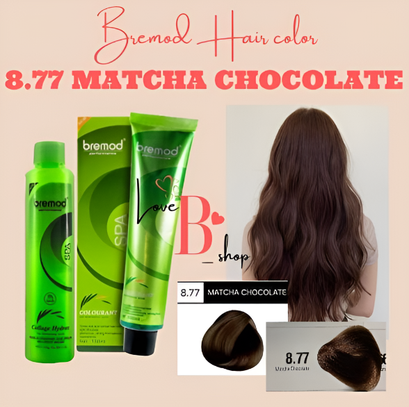 BREMOD 8.77 Matcha Chocolate Hair Color Set 100 ml | Lazada PH