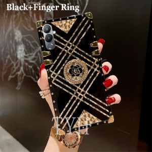 TYH Fashion network plating finger ring bracket casing For TECNO POVA4  POVA3 POVA2 NEO pova4 pova3 pova2 Anti-shock phone cases Anti-drop and anti-collision protective case