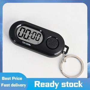 Sports🚴🏻‍♀️ Dừng hẹn giờ thể thao dừng hẹn giờ Keychain với màn hình LCD kích thước bỏ túi trang trí kỹ thuật số Đồng hồ đếm ngược cho các kịch bản khác nhau