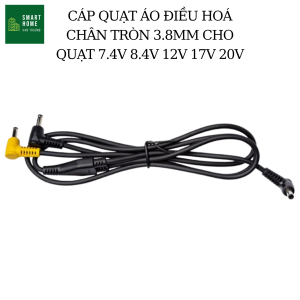 Dây điện chuyên dụng cho áo điều hòa dây nối quạt chân tròn 3.8MM cho quạt điều hòa 7.4V 8.4V 12V 19V