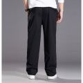 Men's Cotton Pants Loose Straight Cut Work Jogger Pant  Seluar Slack Lelaki Casual Cargo Trousers. 