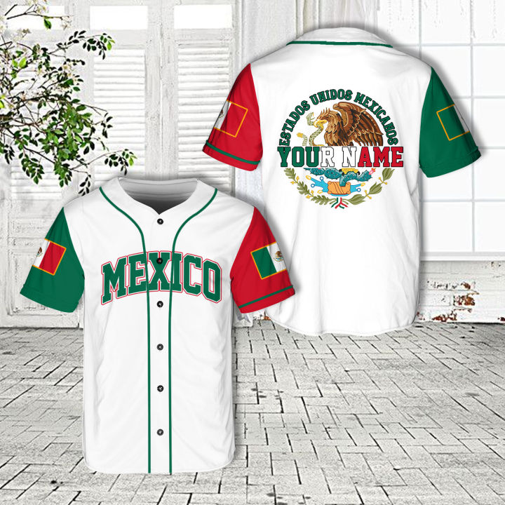 Personalization Mexico Baseball Jersey Custom Mexican Eagle Shirt Mexico  Family Matching Tee Game Day Outfit Para sa Mexican Baseball Fan Player 