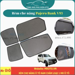 Rèm che nắng xe PAJERO V93 Bank 2015-2019-Hàng Loại 1 Mr Ô Tôvải dày chống nắng tốt dễ lắp đặt vừa khít-Hít nam châm