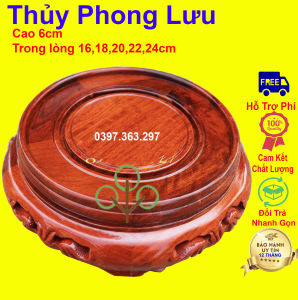 Kỷ tròn dơi gõ hươngđế bát hương trạm dơi cao 6cm