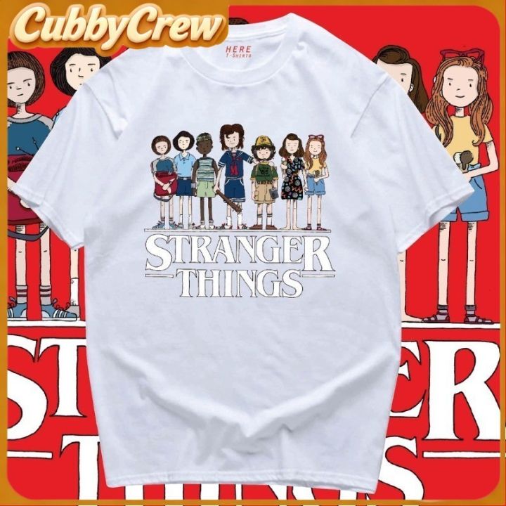 CubbyCrew%20Brand%20New%20Cool%20STRANGER%20THINGS%20Printing%20For%20Boys%20and%20Girls%20Neck%20Round%20Fitted%20Cotton%20Tops%20-%20Image%202