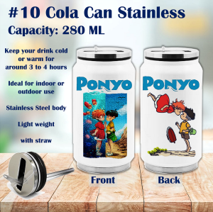 Personalized Studio Ghibli Tumbler Can Sports Bottle Spirited Away Totoro Ponyo Kikis Delivery