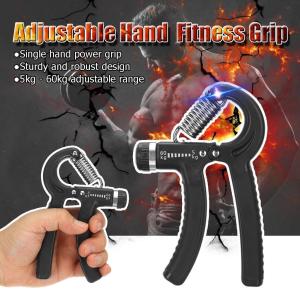 5-60Kg Gym Fitness Hand Grip Men Adjustable Ditital Finger Heavy Exerciser Strength For Muscle Recovery Hand Gripper Trainer