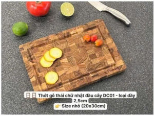 Thớt Gỗ Teak KATANA Tiện Dụng An Toàn Thực Phẩm Hình Chữ Nhật