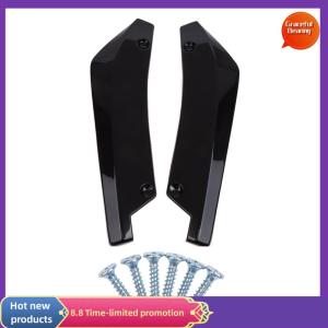 Graceful 1 Pair Carbon Fiber Winglets Side Skirt Extension Universal Car Front Rear Bumper Strip Lip Spoiler Diffuser Splitter Scratch Protector