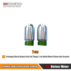 Peninggi Shock Depan Vixion Scorpio Sambungan Shok Skok Sok TRG Satu Set Panjang 7 cm
