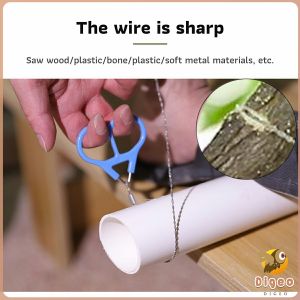 Digeo 72cm Fretsaw Stainless Steel Hand Rope Chain Saw Camp Hike Outdoor hand Tool