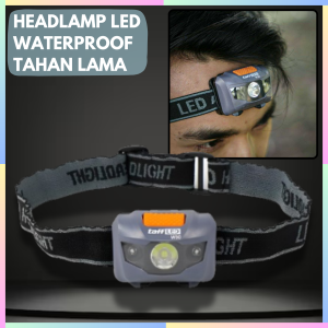 FAST DELIVERY TaffLED Senter Kepala Headlamp LED Super Terang Jarak Jauh White and Red Waterproof