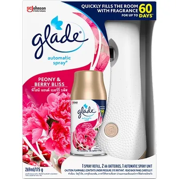 Máy xịt thơm phòng GLADE hẹn giờ tự động GLADE 3 in 1 Thái Lan