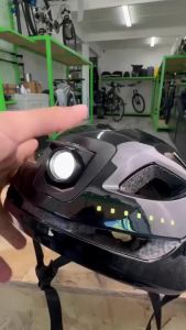 【Giao hàng 3 ngày】ROCKBROS Mũ bảo hiểm xe đạp có đèn chiếu sáng và cảnh báo phù hợp cho MTB và xe đạp đường trường khi đi ban đêm