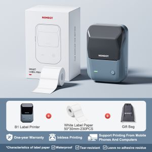 Niimbot B1 Label Printer Price Tag Printer Barcode Printer Suitable for Retail Price Tags Barcodes