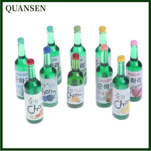 QUANSEN 10pcs 1:12 Dollhouse Miniature Wine Drink Model Pretend Play Food Kitchen Toys