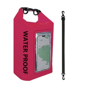 Waterproof PVC Dry Bag 5L 2L Swimming Diving Rafting Floating Shoulder Outdoor Beach Sport Kayaking Travel Crossbody Bag Surfing