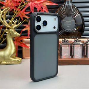 Active Touch Camera Button Matte Hybrid Armor Case For iPhone 18 17 16 Pro Max Lens Protection Shockproof Hard Translucent Cover