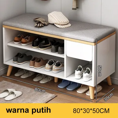 Rak Sepatu Layer Puff Duduk Rak Sepatu Sofa Lemari Sepatu Dengan Dudukan Sofa Lemari Sepatu Kayu Minimalis