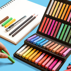12/24/36/48 Colors/Set Art Drawing Set Chalk Crayons Soft Dry Pastel Color Crayon Brush Stationery for Students Art Supplies2026