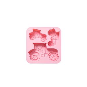 GAOSU 3-Cavity Tractor-Shaped Silicone Cookies Mold Easy De-molding Heat/Cold Resistant Chocolate Molds Cake Decoration Accessories Farm Theme Fondant Cake Mold Handmade Soap