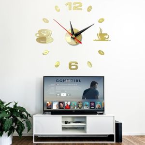 (100% ORIGINAL) Jam Dinding Besar 3D Jumbo 130cm Untuk Dekorasi Rumah Jam Dinding Jumbo Raksasa Original