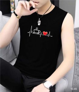 Kaos Tanktop Pria Dewasa Terbaru Motif COFFEE LOVE Dtf  Atasan Singlet Gym Olahraga Pria  Santai Rumahan Sehari hari