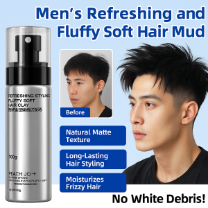 สเปรย์จัดแต่งทรงผมเนื้อนุ่มฟูสำหรับผู้ชาย เนื้อแมตต์ธรรมชาติ