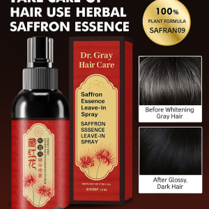 Saffron Essence Black Hair Spray Covers White Hair Herbal Extract Black Hair Spray Black Hair Liquid