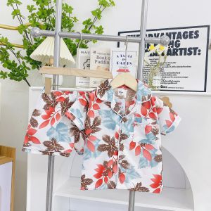 JanElla’s BUTTON DOWN SHORTS SET (1 to 6 Years Old) SLEEPWEAR TERNO for KIDS GIRLS HT Cotton Made in Vietnam